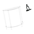 thumbnail image 6 of 2 Pieces Acrylic Nightstand End Table Abstract Sculpture Clear Material Modern Living Room Bedroom Office Decor, 6 of 8