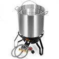 52 Qt. XLarge Outdoor Aluminum Turkey Deep Fryer Pot and Burner Kit