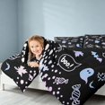 thumbnail image 3 of Homewish Spooky Animal Twin Comforter Sets for Kids, Happy Halloween Pumpkin Bedding Set, Black Reversible, 2 Pieces 1 Comforter and 1 Pillowcase, 3 of 6