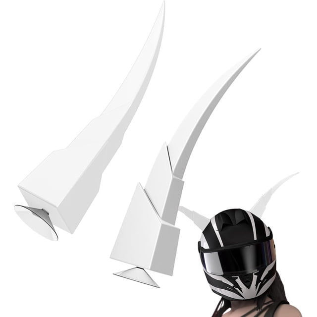 Helmet Decoration Corner Simulation Demon Super Cool Funny Motorcycle Car Helmet Corner Suction Cup