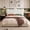 Starry Beige, variant on Pinmoco Upholstered Headboard for Queen Beds, Height Adjustable Cloud-shaped Headboard, No-Tools and No-Drill, Starry Beige
