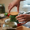 thumbnail image 4 of Unique Bargains Regular Mouth Mason Jar Lids Wooden Storage Canning Jar Lids Ball Jars Bamboo Wooden Lids (24 PCS), 4 of 7