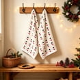 thumbnail image 5 of Fievgin Christmas Kitchen Towels Set of 2, Soft Absorbent Holiday Hand Towels with Snowman Design for Bathroom Kitchen, 16x24", 5 of 6
