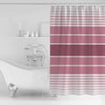 thumbnail image 4 of Small Stall Shower Curtain 36x72 Inch Narrow Half Size Pink Ombre Stripe Bath Curtains Bathroom Decor Farmhouse Striped Gradient Waterproof Fabric Shower Curtain Set with Hooks 36 Inch, 4 of 6