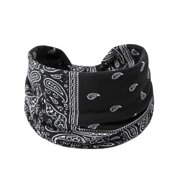 Head Bands for Women's Hair Cashew Knotted Tie Elastic Wide Brimmed Yoga Sports Female Headband