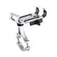 thumbnail image 1 of Soporte para teléfono de bicicleta ajustable de aleación de aluminio para dispositivo de ciclismo y scooter Plateado rotativo, 1 of 9