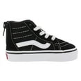 thumbnail image 2 of Vans Sk8-Hi Zip Baby Boys Shoes Size 8, Color: Black/White, 2 of 4