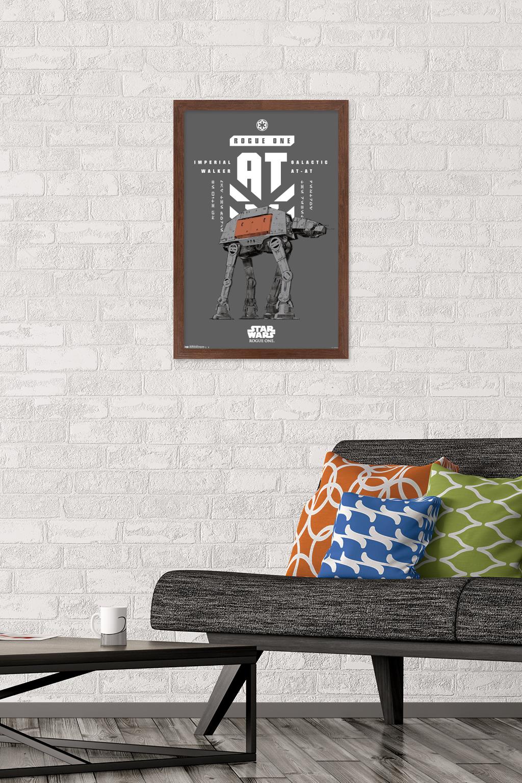 Star Wars: Rogue One - Banner Wall Poster, 14.725" x 22.375", Framed
