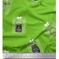 thumbnail image 1 of Soimoi Green Rayon Crepe Fabric Dot,Jar & My Heart Belong To You Text Print Fabric by the Yard 46 Inch Wide, 1 of 1