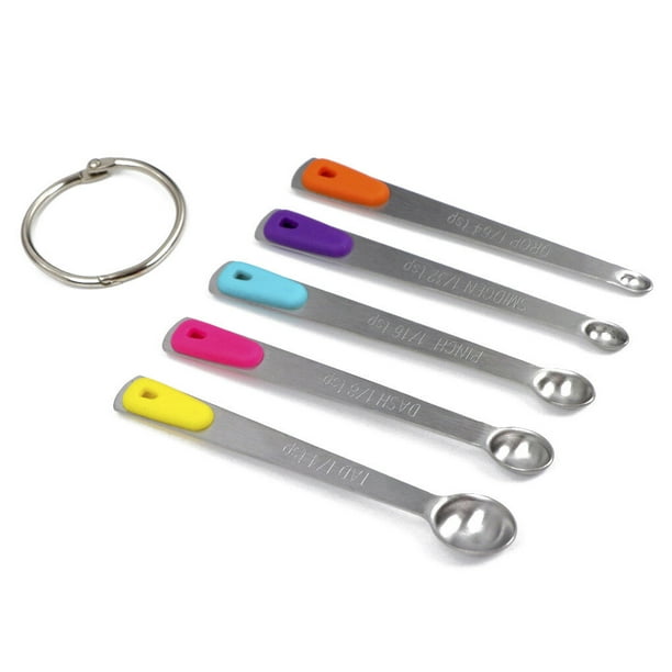 5 Stainless Steel Baking Powder Measuring Spoons Pepper Spoons Small