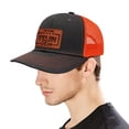 thumbnail image 4 of Sombrero electoral Trump Sombrero malla con pico pato con bloques color Sombrero camionero ligeramente curvado (imagen personalizada empaquetada individualmente) (9 gris-Orange.com), 4 of 9