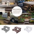 thumbnail image 4 of Xtremepowerus Premium Multi Purpose 2-Step Spa Hot Tub Pool Rv Campers Deck Steps Lightweight Sided Step (Gray), 4 of 4
