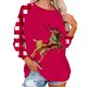 thumbnail image 1 of Gibobby Chaqueta Athletic Mujer holgado a la moda Sudadera deportiva con estampado navideño colorido para mujer, manga larga, cuello Rojoondo, sudadera con capucha (Rojo, S), 1 of 5