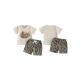 thumbnail image 2 of BemeyourBBs Toddler Baby Boys Summer Clothes Infant Baby Boy Hunting Outfit Camouflage Short Sleeve Crew Neck T Shirt Elastic Waist Pockets Shorts 2 Piece Set, 2 of 9