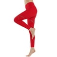 thumbnail image 6 of Xuanfei Women Criss-Cross High Waisted Ankle-Length Workout Leggings, 6 of 7