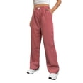 thumbnail image 2 of Yunliwuli Women's Casual Wide Leg Pants Elastic Waist Stripes Print Lounge Pants Going Out Trousers, 2 of 10