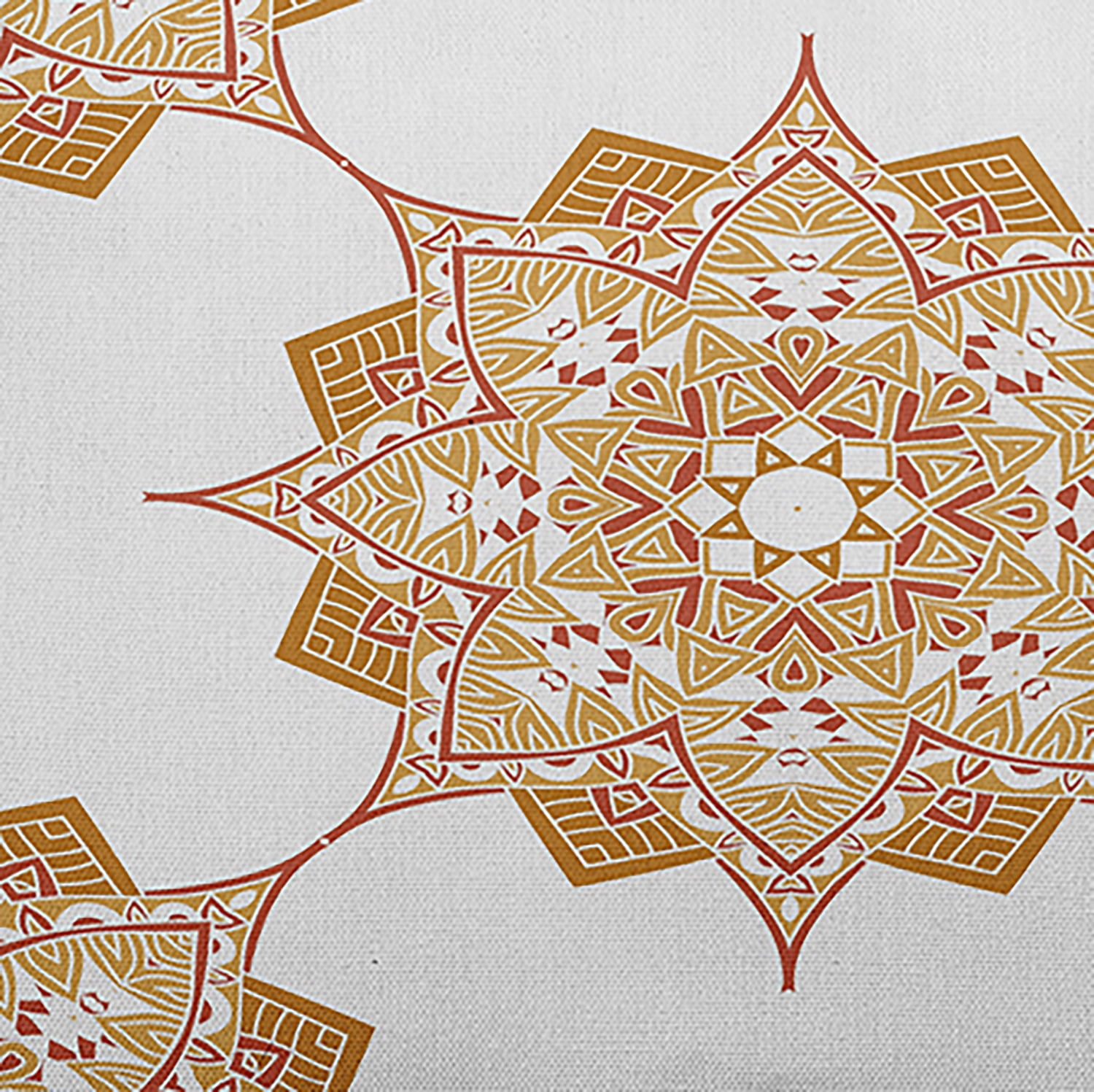 Simply Daisy, 14" x 20" Rhapsody Gold Decorative Abstract Outdoor Throw Pillow