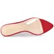 thumbnail image 5 of Sandalias Correa Transparente Punta Estrecha Talón Grueso Para Mujer Rojo 40, 5 of 7