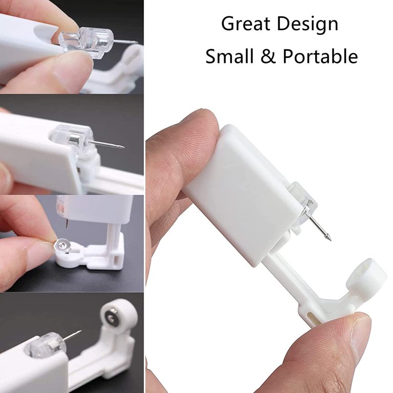 2 Pack Portable Ear Piercing Kit Ear Nail Gun Disposable Aseptic