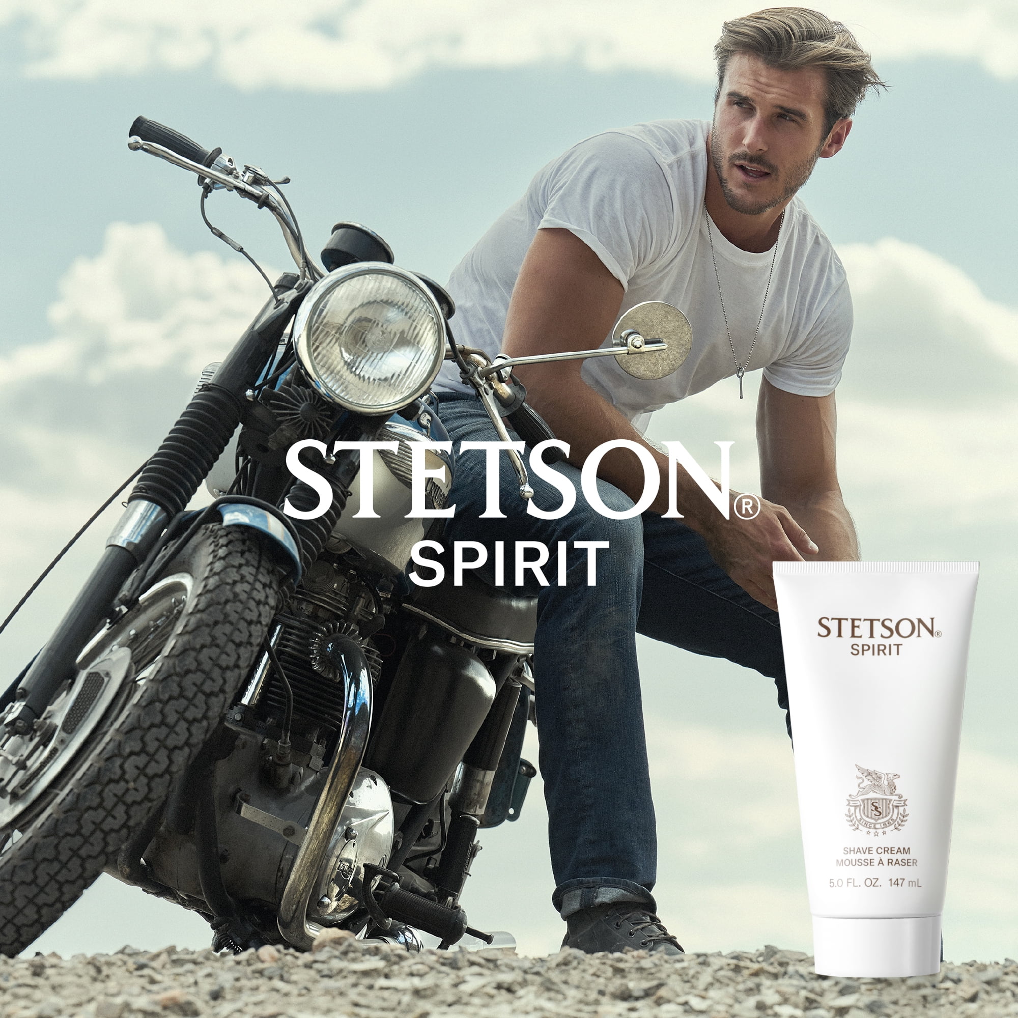 Stetson Spirit Shaving Cream For Men, 5 oz