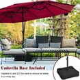 thumbnail image 1 of Patiojoy Parasol de Patio Extérieur Double Face de 15 Pi avec Base, 1 of 9