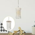thumbnail image 3 of MRLESS Macrame Hanging Lamp Shade Handwoven Boho Pendant Light Cover Lampshade for Living Room Coffee Shop Decor, 3 of 6