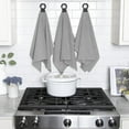 thumbnail image 6 of RITZ Hook and Hang Woven Kitchen Towel, Set of Two, Titanium, 6 of 7