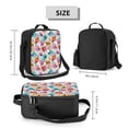 thumbnail image 2 of Logiee Skulls and Roses Print Insulated Lunch Bag for Women/Men, Reusable Lunch Box for Office Work School Picnic Beach,Leakproof Freezable Cooler Bag with Shoulder Strap, 2 of 7