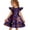 Purple, variant on Grblisyd Halloween Girls Dresses Size 10-12 Summer Cute Pumpkin Ghost Print A Line Dress Flutter Sleeveless Crew Neck Girl Fashion Casual Dresses