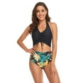 thumbnail image 2 of Traje de baño de dos piezas dividido con volantes para mujer entre padres e hijos Conjunto de bikini con lazo en la parte superior de la cintura alta Fridja  nalpqowj52746, 2 of 6