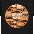 thumbnail image 3 of Instant Message - Basketballl Phrases Short Sleeve Graphic T-Shirt, 3 of 6
