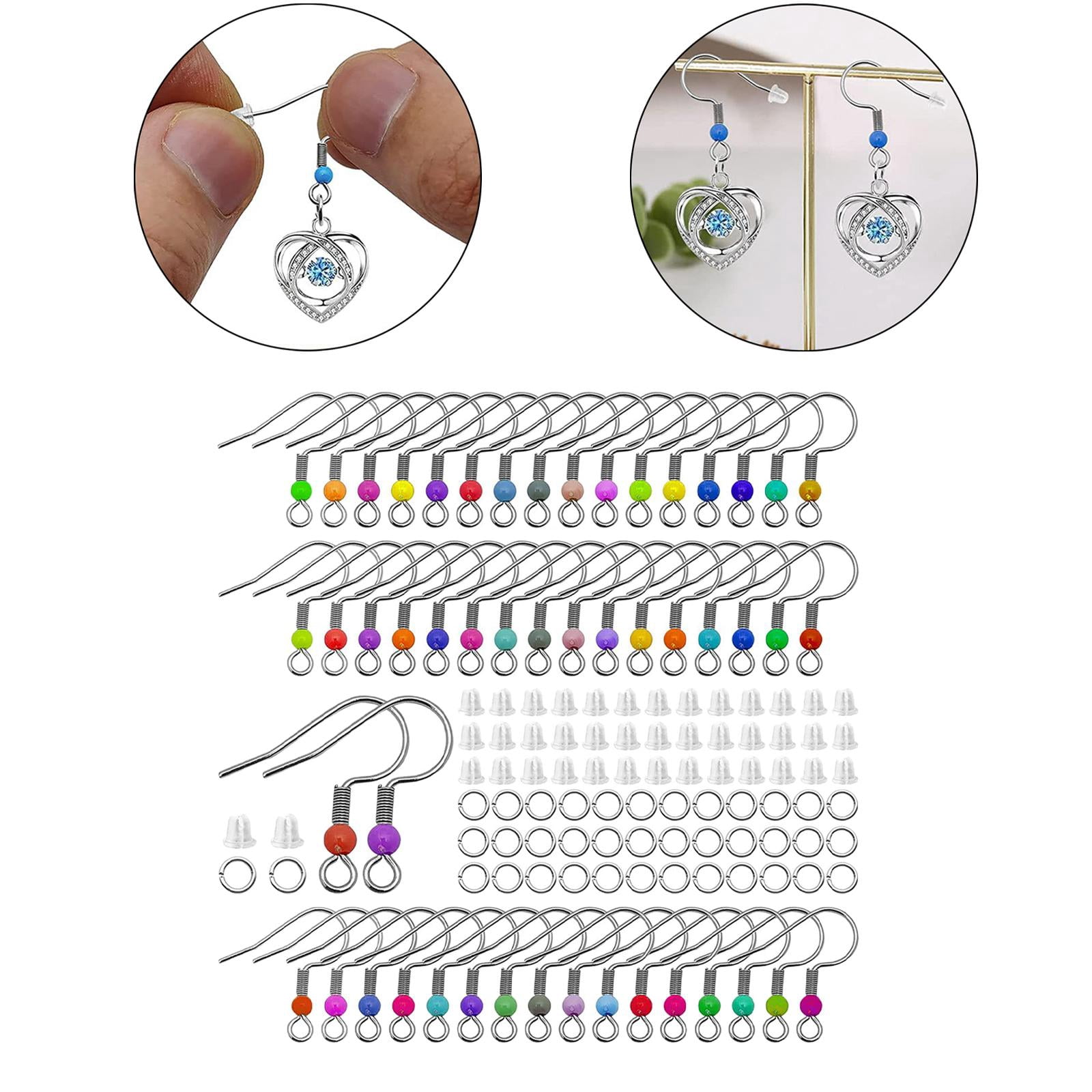 BLESIYA 100 Pieces Earring Hooks Jewelry Findings for Jewelry Making Earring Accessories