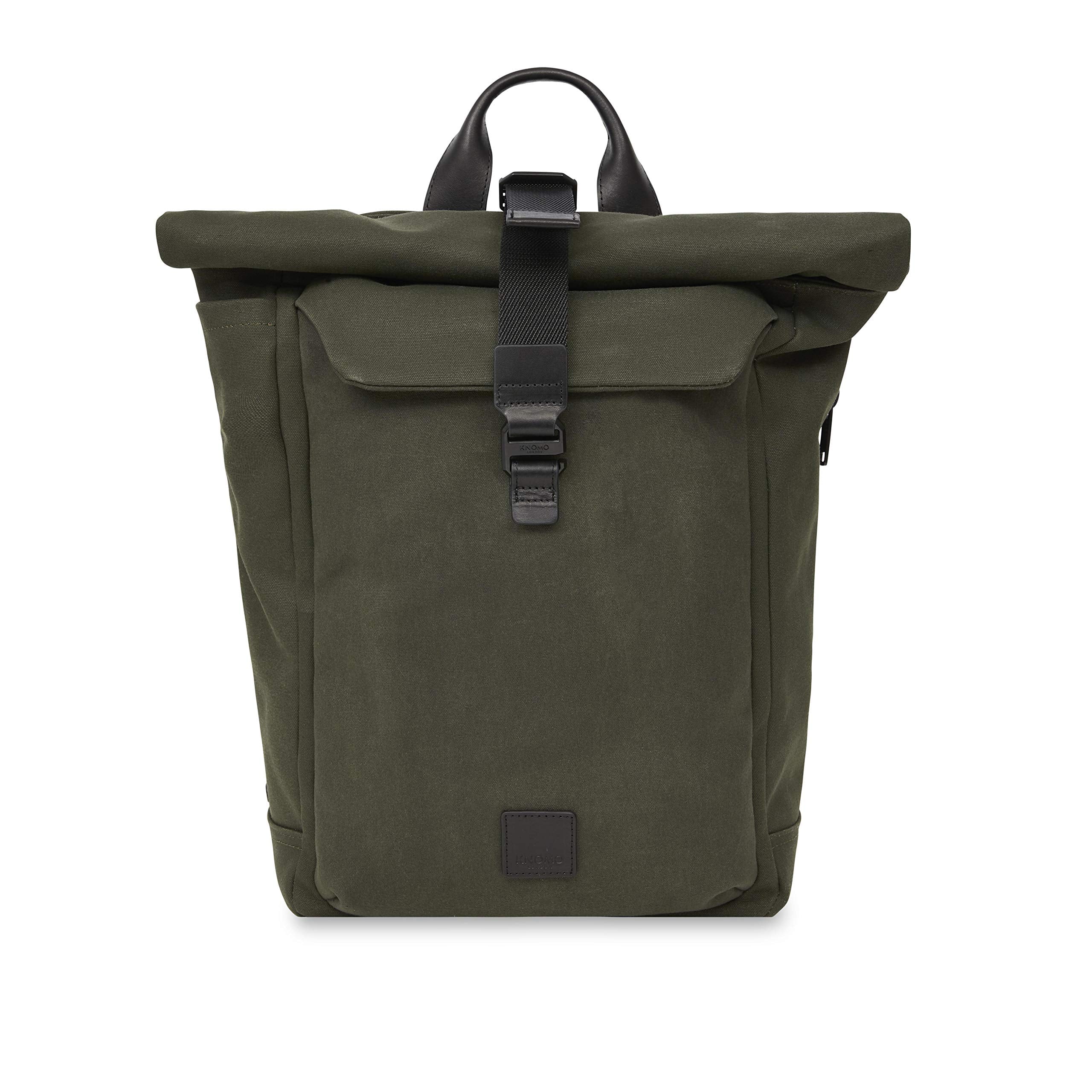 Knomo London Fulham Novello Rolltop Backpack 15 Dark Green Walmart