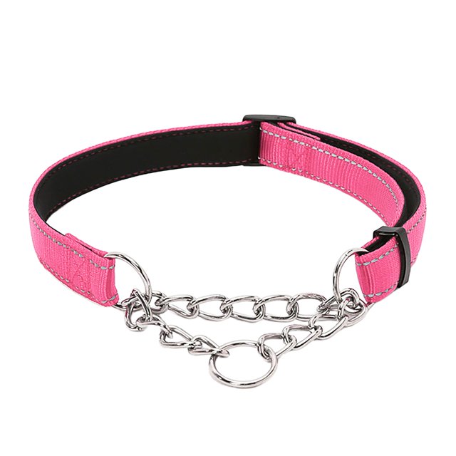 Dsscvnef Nylon Fournitures pour Animaux Collier d'Entraînement Réfléchissant en pour Chien Chaîne Douce