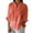 515_Orange, variant on Button Up Shirts Women Ladies Summer Cotton And Linen Tie Back Design Shirt Loose Blouse Casual Top White Spring Tops XL