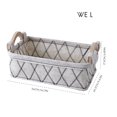 thumbnail image 3 of Cesta De Almacenamiento De Fieltro Rectangular Caja De Almacenamiento De Ropa Contenedores Con Asas Para El Hogar Dormitorio Estantes De Baño Armario ANGGREK  Descripción de la referencia, 3 of 5