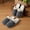 Dark gray(2pack), variant on 2 Pairs Washable Slippers, Non-Slip Jacquard Fleece, Closed Toe Design, Ideal for Hotel, Bathroom, Bedroom, Travel & SPA