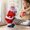 D, variant on Electric Animated Santa Claus Decor with Music Motion Activated Holiday Sleigh Ride for Home Office Christmas Party Decoration Fun Gift Idea for All Ages