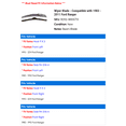 thumbnail image 2 of Wiper Blade - Compatible with 1983 - 2011 Ford Ranger 1984 1985 1986 1987 1988 1989 1990 1991 1992 1993 1994 1995 1996 1997 1998 1999 2000 2001 2002 2003 2004 2005 2006 2007 2008 2009 2010, 2 of 2