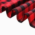thumbnail image 5 of BalsaCircle Black Red Patriotic Veterans Day 90" Round Tablecloth Gingham Checkered Polyester Washable 4th of July Linen, 5 of 7