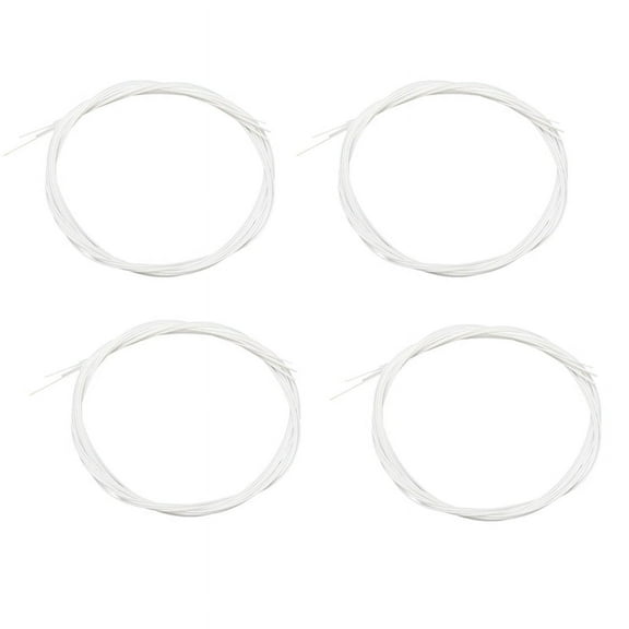 16Pcs/Set White Nylon Ukulele Strings Replacement Part for 21 Inch 23 Inch 26 Inch Stringed Instrument