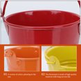 thumbnail image 3 of Mini Iron Flower Pot for Storage Made of Durable Iron Material in Assorted Color 6pcs, 3 of 8