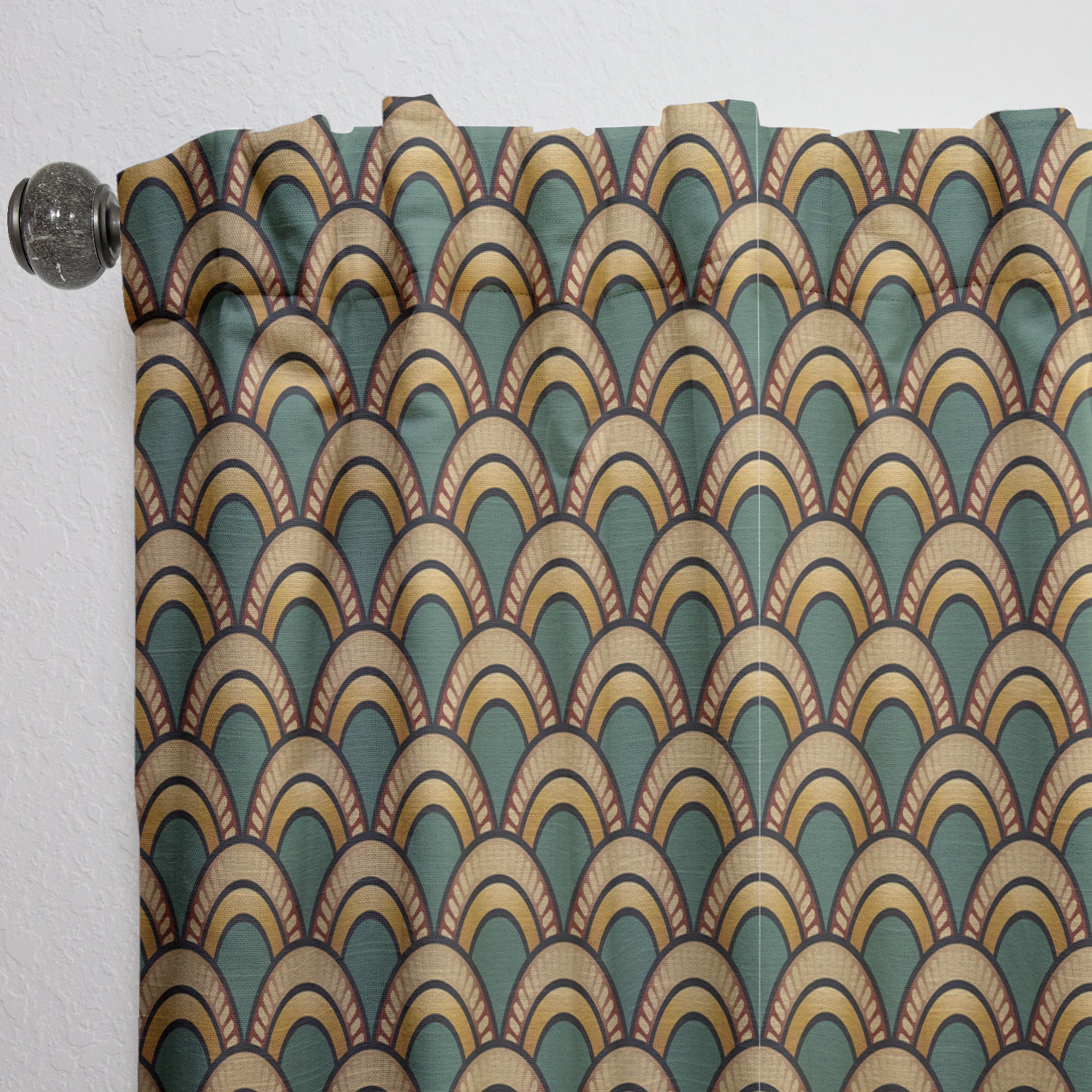 Designart 'Deco Art Pattern' Modern Curtain Panel