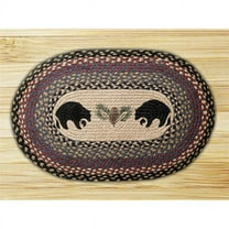 Earth Rugs OP-251 Three Lighthouses Oval Patch Runner 13" x 36"
