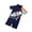 00-Dark Blue18, variant on Byoo Toddler Boy Shark Graphic Swimsuit One Piece Short Sleeve UPF 50+ Slim Fit Unisex Rash Guard for Kids,Gray