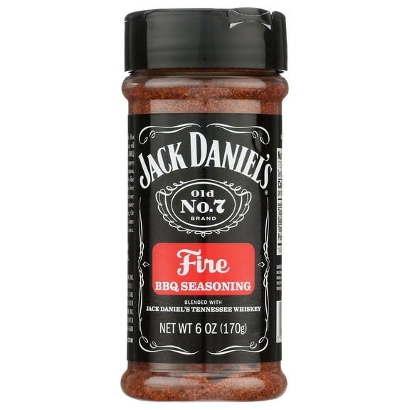 Pack of 6, Jack Daniels Jack Daniel’s Fire BBQ Seasoning, 6 oz