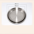 thumbnail image 3 of Thickened Stainless Steel Pet Bowl, Non Slip Feeding Dish for Small Dogs and Cats, 6.7in Metal Food Basin, Durable Water Container for Daily Use, 3 of 6