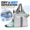 thumbnail image 3 of Pickleball Tote Bag for Women with Shoe Compartment, Fits 2 Paddles,PB07, 3 of 7