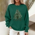 thumbnail image 7 of Womens Crew Neck Pullover Sweater Blouses ，Womens Xmas Graphic Sweatshirt Tops Christmas Tree Print Sweatshirt Fall Casual Trendy Sweatshirt Hooded Pullover Tops, 7 of 7