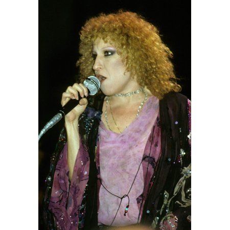 Bette Midler in profile singing circa The Rose 24x36 Poster - Walmart.com